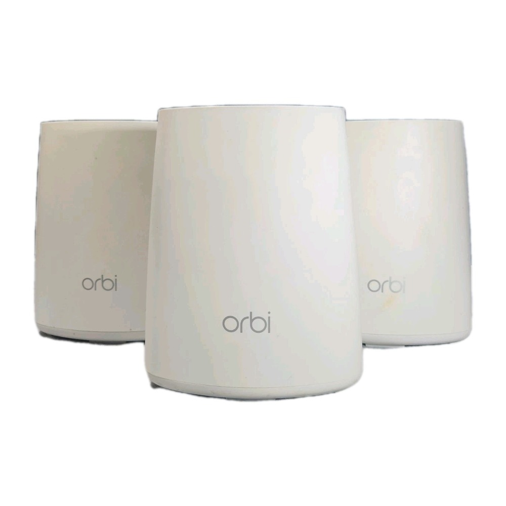 Netgear Orbi Whole Home Mesh WiFi System RBR50 Router & 2 RBS50 Satellites White - Picture 2 of 11